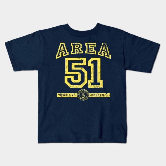 Area 51 Kids T-Shirt by MindsparkCreative